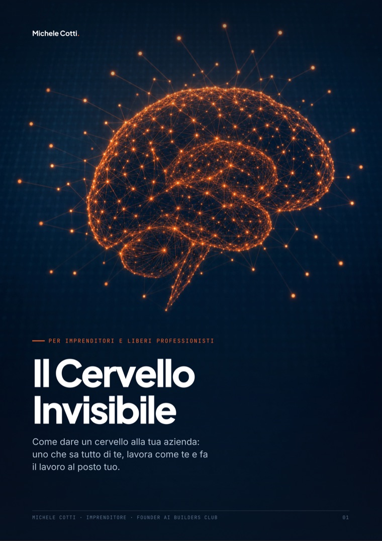 Copertina della guida «Il Cervello Invisibile» di Michele Cotti